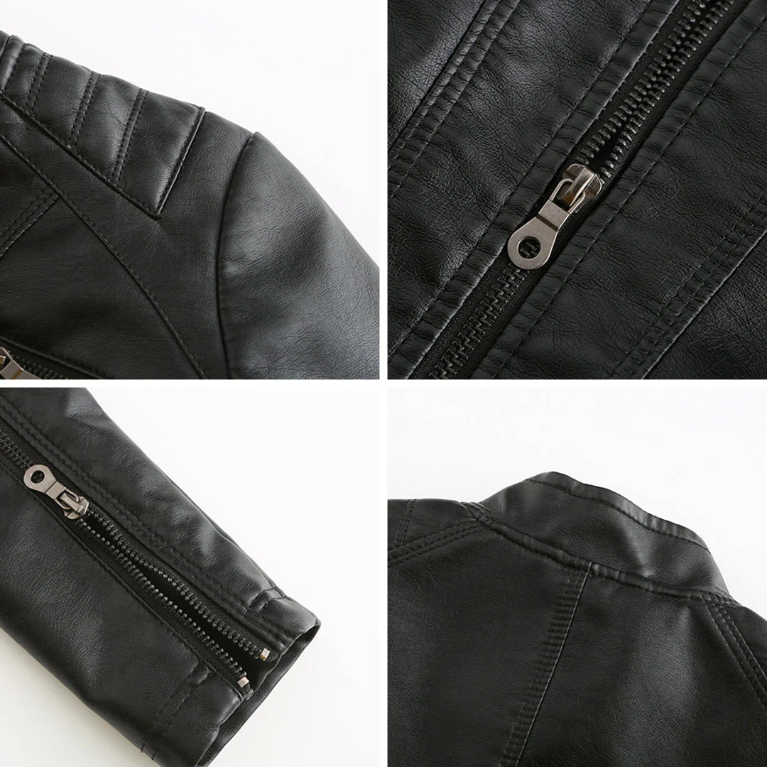 Andrijana Veste Femme – Veste en Cuir Souple Élégante avec Fermeture Asymétrique - Image 7
