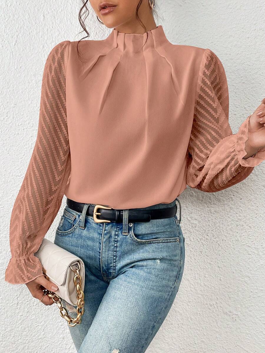 Blouse Femme Sophie – Haut Élégant Imprimé, Respirant & Polyvalent pour le Travail et les Loisirs - Image 5