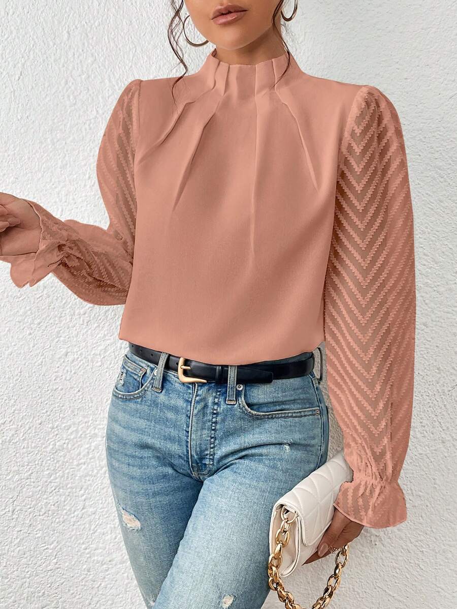 Blouse Femme Sophie – Haut Élégant Imprimé, Respirant & Polyvalent pour le Travail et les Loisirs - Image 6