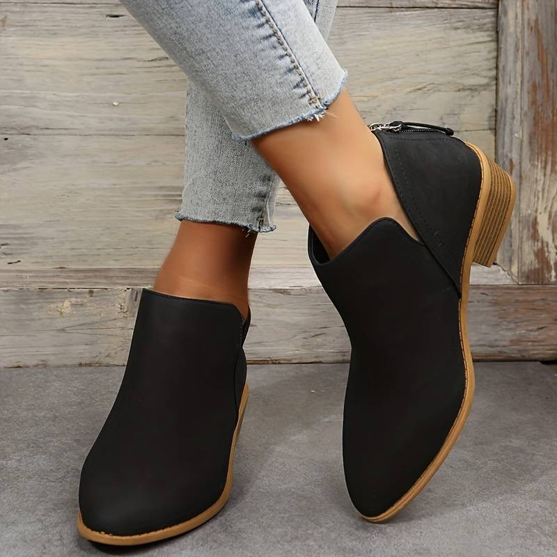 Bottines Femme Josephine – Bottes Élégantes à Bout Pointu avec Détail Ajouré & Semelle Antidérapante - Image 4