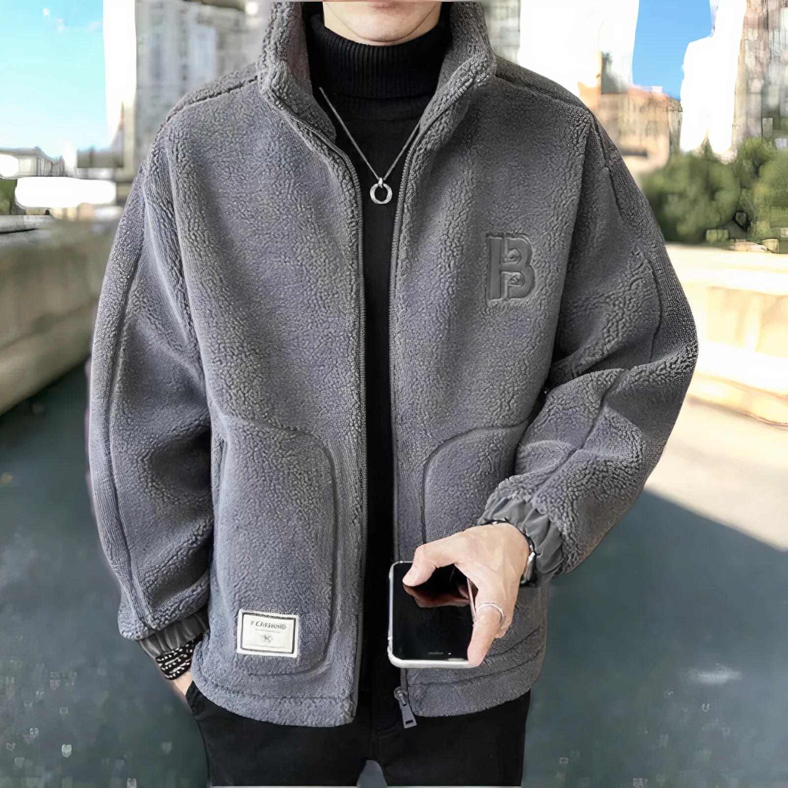 Carlo Veste Polaire Homme – Polaire Douce et Chaude au Style Décontracté et Moderne - Image 3
