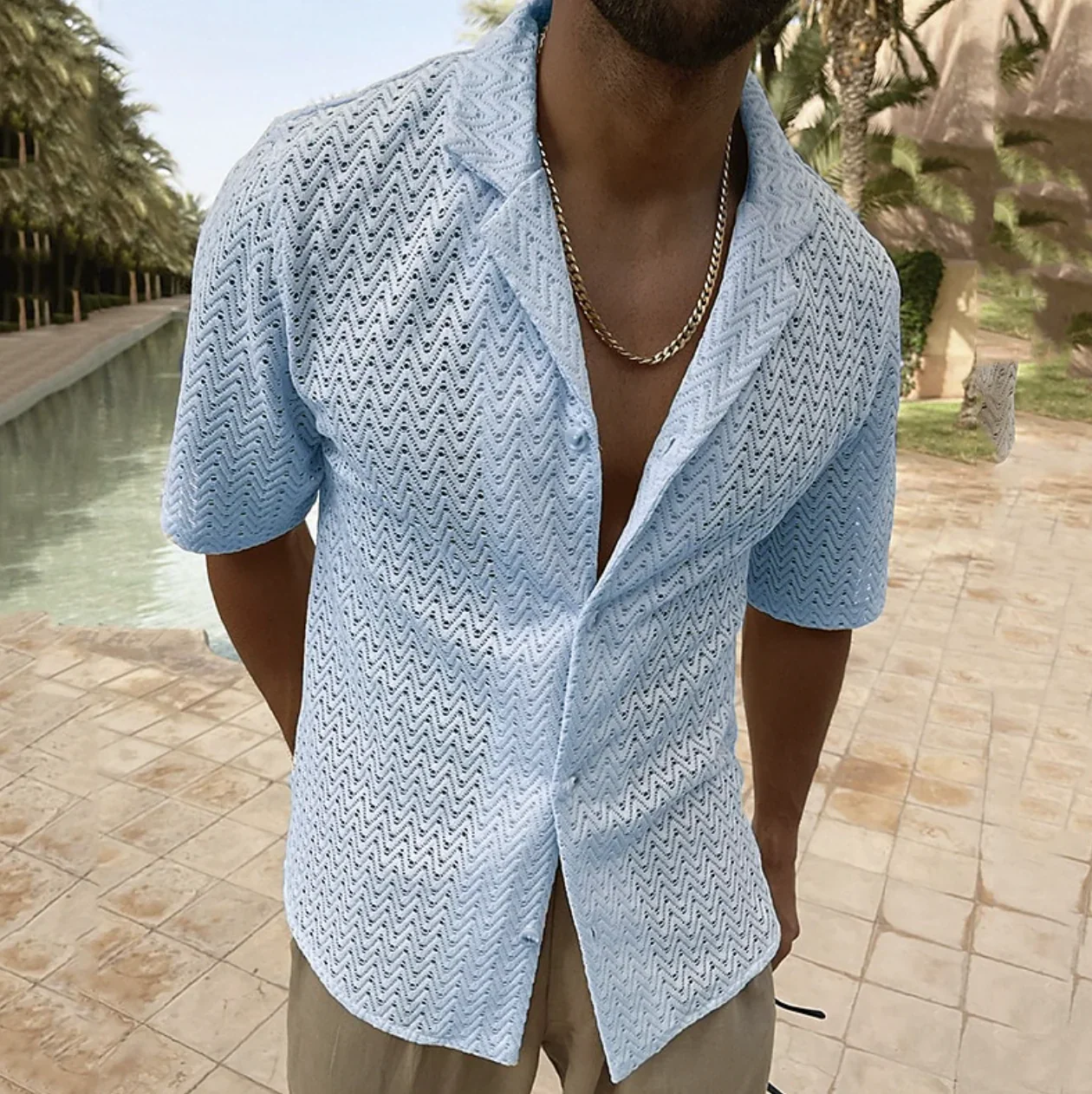 Chemise à Manches Courtes Homme Vince – Coton Léger, Respirant & Coupe Décontractée pour les Journées d'Été - Image 5
