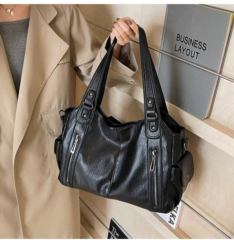 Clara Sac à Main Femme – Sac en Cuir Élégant avec Compartiments Spacieux & Détails Zippés - Image 11