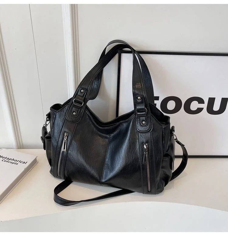 Clara Sac à Main Femme – Sac en Cuir Élégant avec Compartiments Spacieux & Détails Zippés - Image 7
