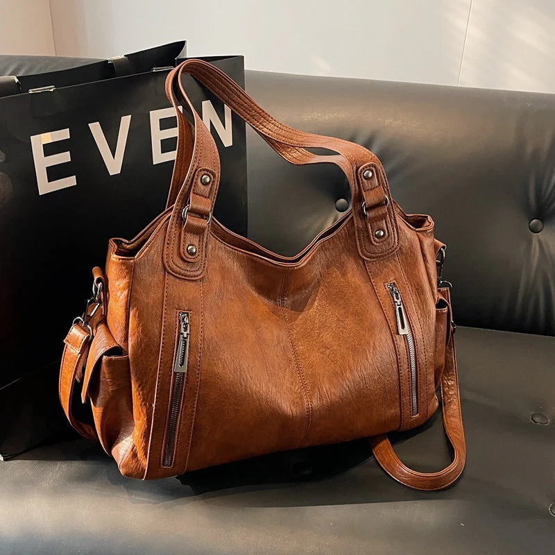Clara Sac à Main Femme – Sac en Cuir Élégant avec Compartiments Spacieux & Détails Zippés - Image 8