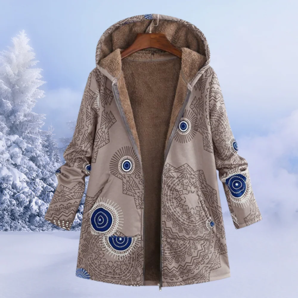 Cleo Veste Femme – Veste Douillette à Capuche Confortable & Moderne pour l’Hiver - Image 7