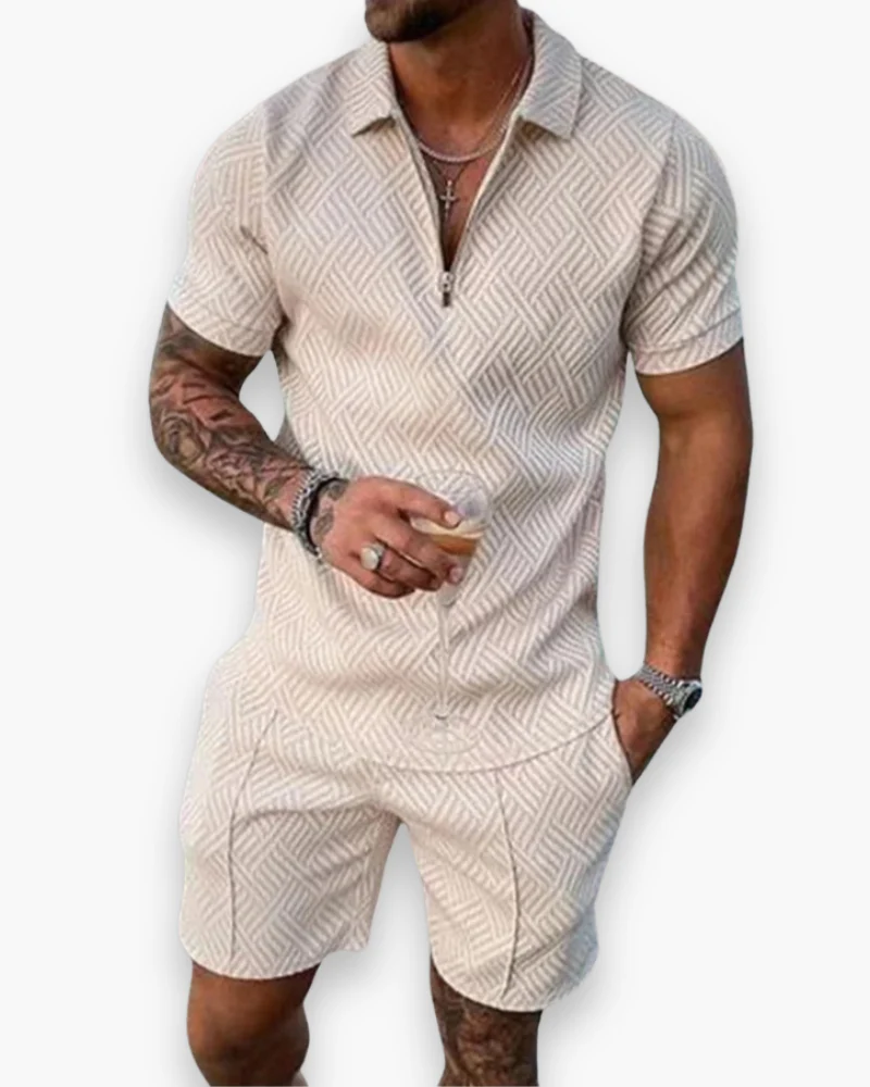 Daniel Ensemble Homme – Set d'Été Élégant avec Polo et Short Léger - Image 3