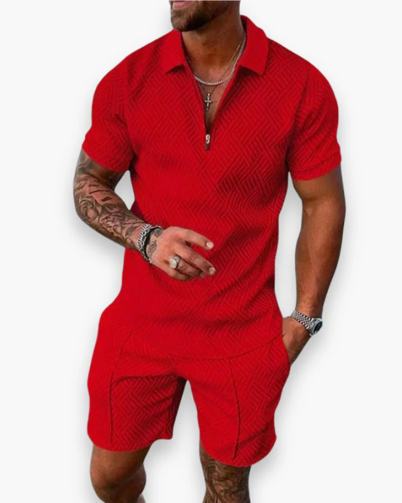 Daniel Ensemble Homme – Set d'Été Élégant avec Polo et Short Léger - Image 5