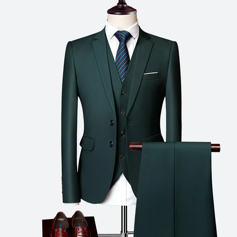 David Costume Homme – Élégant Costume 3 Pièces, Respirant & Confortable pour Mariages & Affaires - Image 11