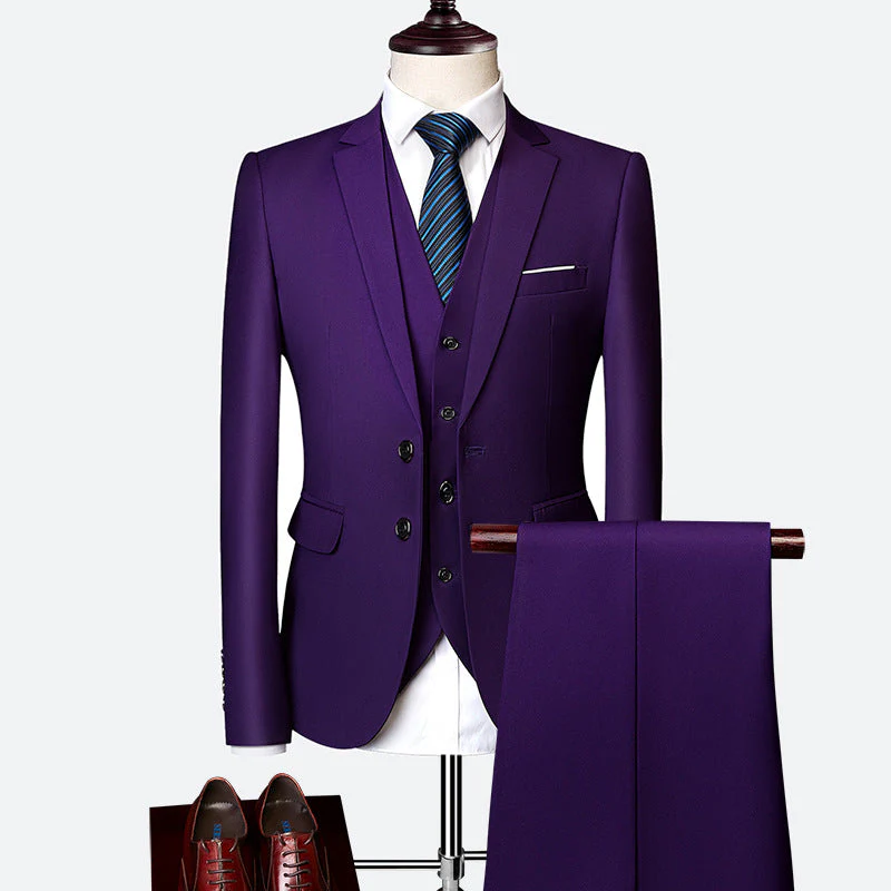 David Costume Homme – Élégant Costume 3 Pièces, Respirant & Confortable pour Mariages & Affaires - Image 12