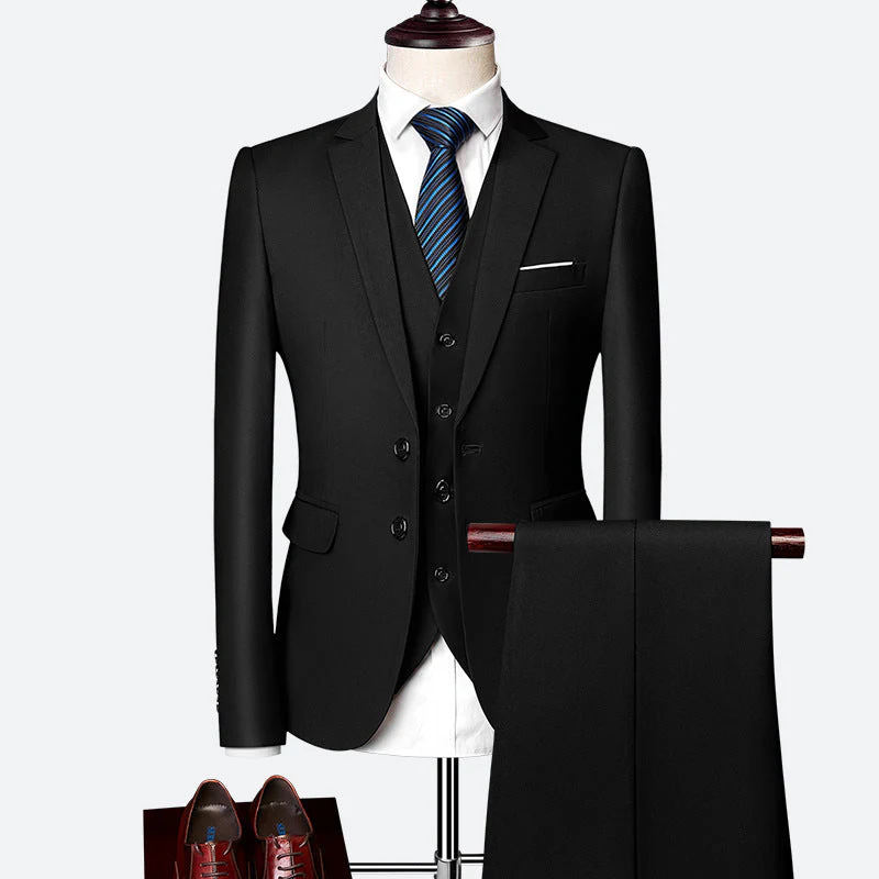 David Costume Homme – Élégant Costume 3 Pièces, Respirant & Confortable pour Mariages & Affaires - Image 3