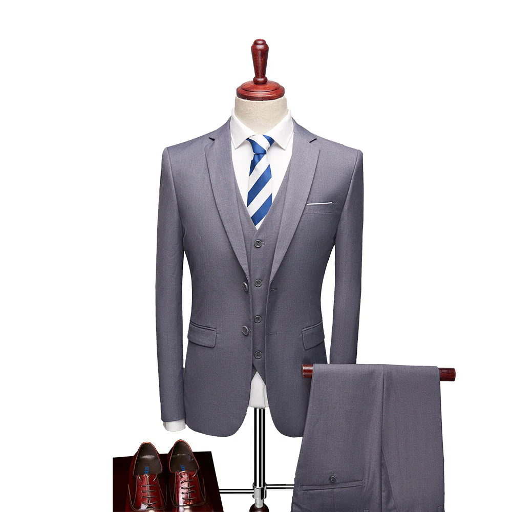 David Costume Homme – Élégant Costume 3 Pièces, Respirant & Confortable pour Mariages & Affaires - Image 5