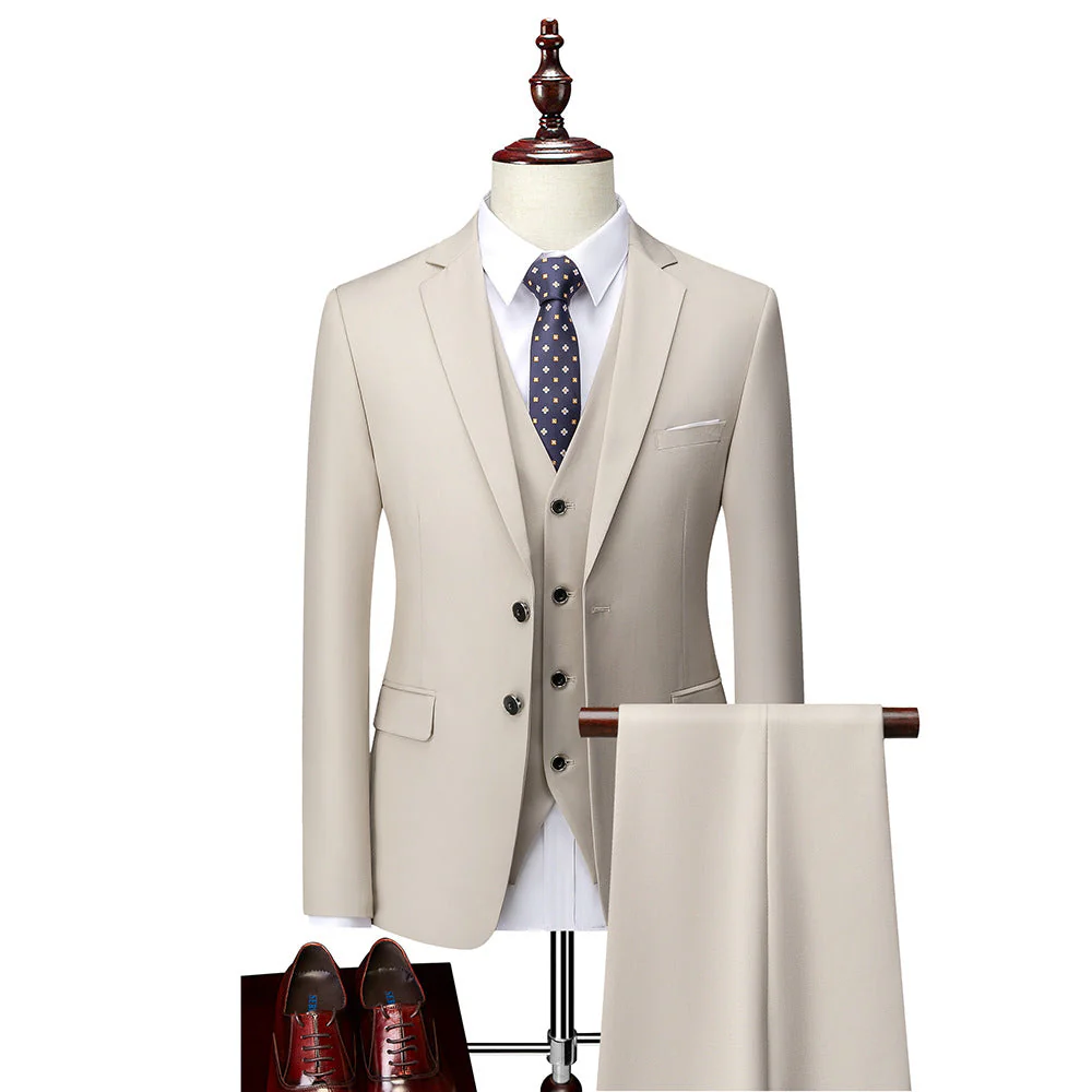 David Costume Homme – Élégant Costume 3 Pièces, Respirant & Confortable pour Mariages & Affaires - Image 6