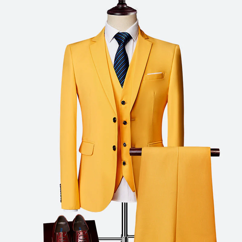 David Costume Homme – Élégant Costume 3 Pièces, Respirant & Confortable pour Mariages & Affaires - Image 8