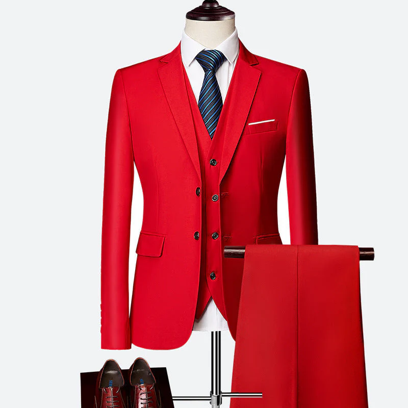 David Costume Homme – Élégant Costume 3 Pièces, Respirant & Confortable pour Mariages & Affaires - Image 9