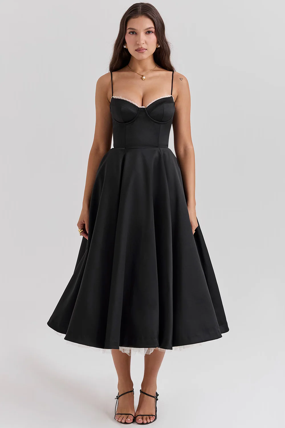 Dawn Robe Midi Femme – Élégante Robe en Tulle avec Bretelles Réglables & Coupe Confortable - Image 10