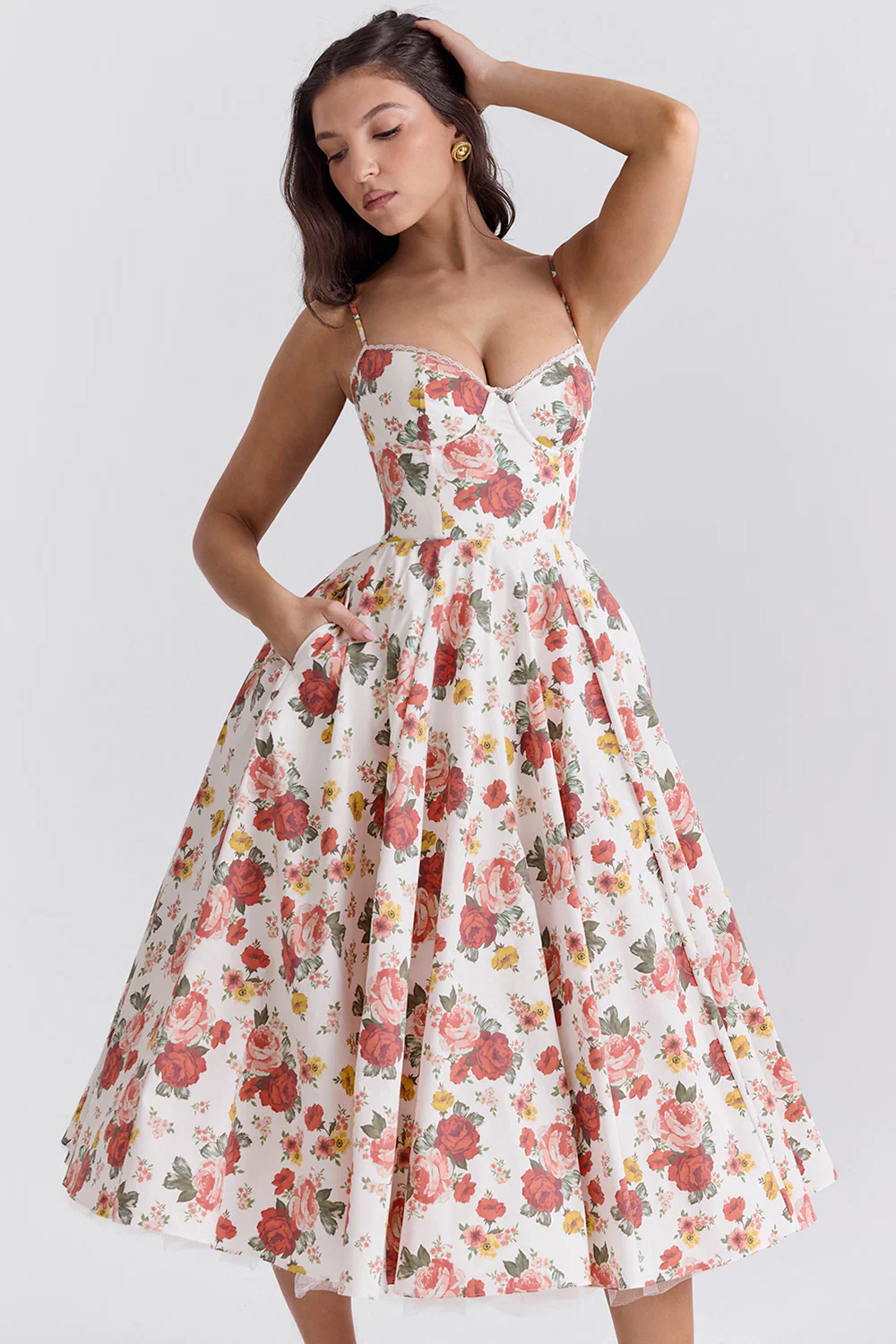Dawn Robe Midi Femme – Élégante Robe en Tulle avec Bretelles Réglables & Coupe Confortable - Image 14