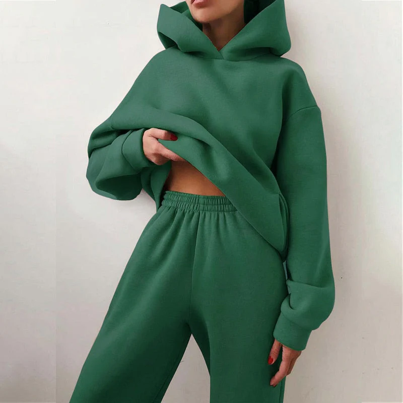 Delaney Ensemble Jogging Oversize Femme – Tenue Décontractée & Confort Moderne avec Haut et Pantalon - Image 11