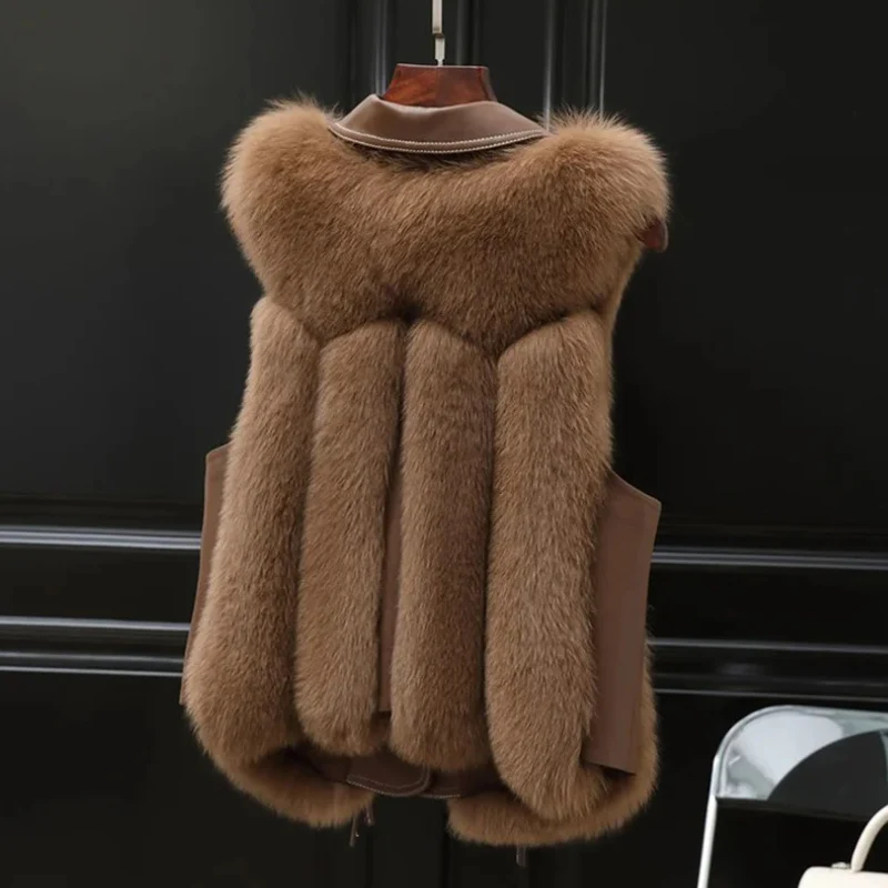Dilara Gilet Femme en Fausse Fourrure – Design Élégant avec Coupe Ajustable & Doublure Douce - Image 4