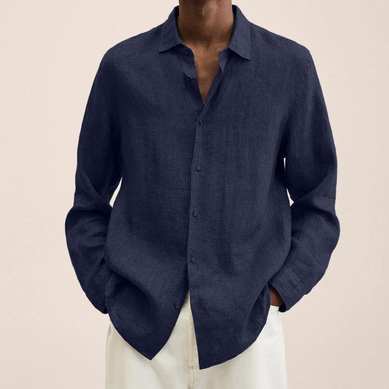 Giovanni Chemise Homme – Lin Respirant, Manches Longues, Design Classique & Élégant - Image 10
