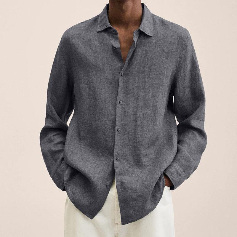 Giovanni Chemise Homme – Lin Respirant, Manches Longues, Design Classique & Élégant - Image 11