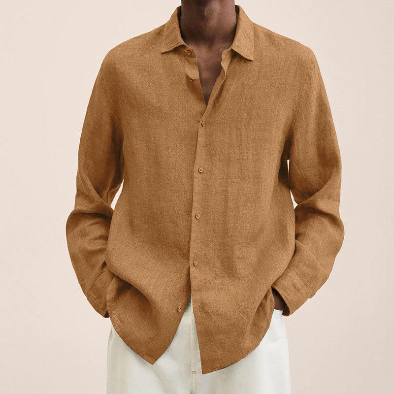 Giovanni Chemise Homme – Lin Respirant, Manches Longues, Design Classique & Élégant - Image 3