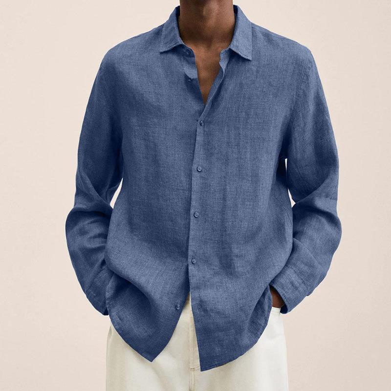 Giovanni Chemise Homme – Lin Respirant, Manches Longues, Design Classique & Élégant - Image 4