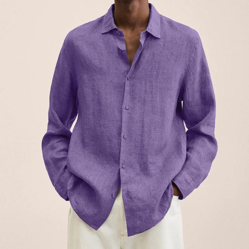 Giovanni Chemise Homme – Lin Respirant, Manches Longues, Design Classique & Élégant - Image 6