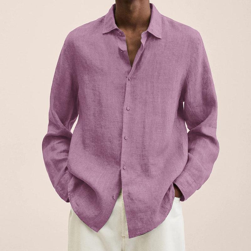Giovanni Chemise Homme – Lin Respirant, Manches Longues, Design Classique & Élégant - Image 8