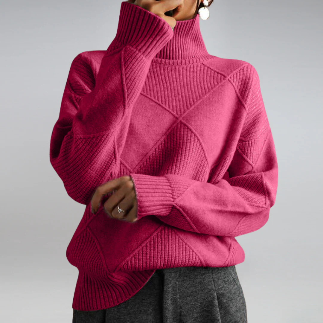 Haley Pull Femme – Pull Doux à Col Roulé Chaud & Élégant pour l’Automne et l’Hiver - Image 10