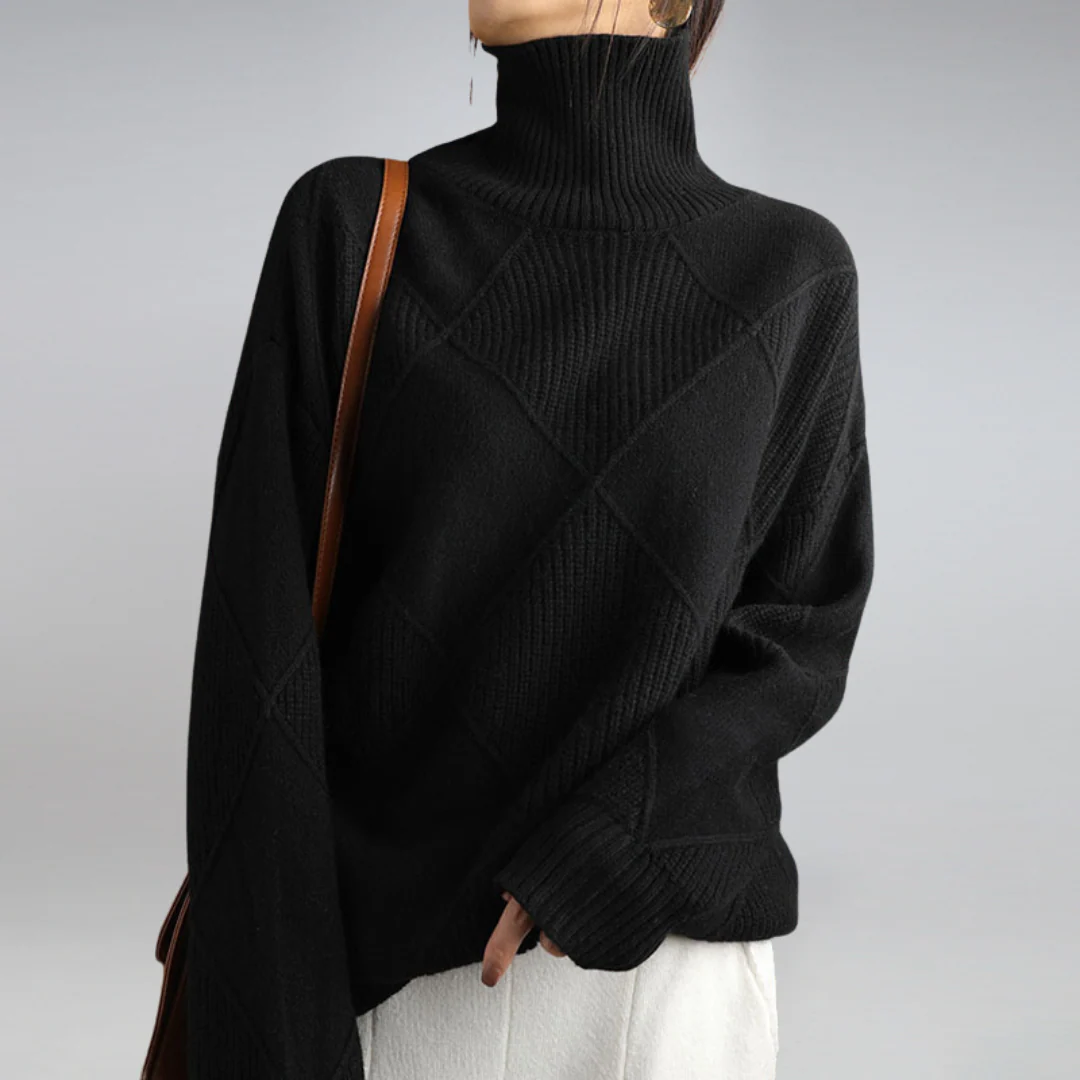 Haley Pull Femme – Pull Doux à Col Roulé Chaud & Élégant pour l’Automne et l’Hiver - Image 5