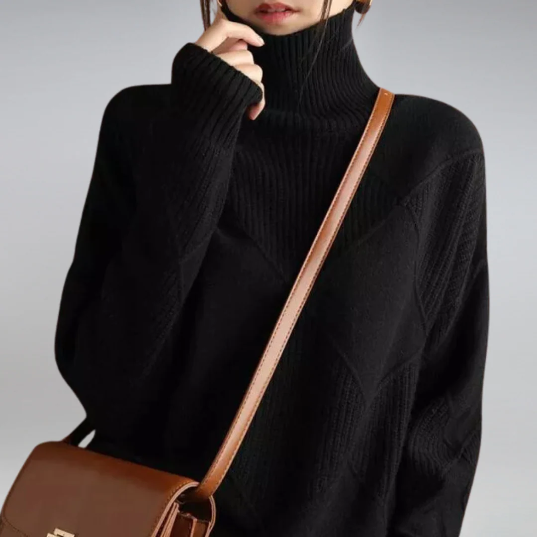 Haley Pull Femme – Pull Doux à Col Roulé Chaud & Élégant pour l’Automne et l’Hiver - Image 6