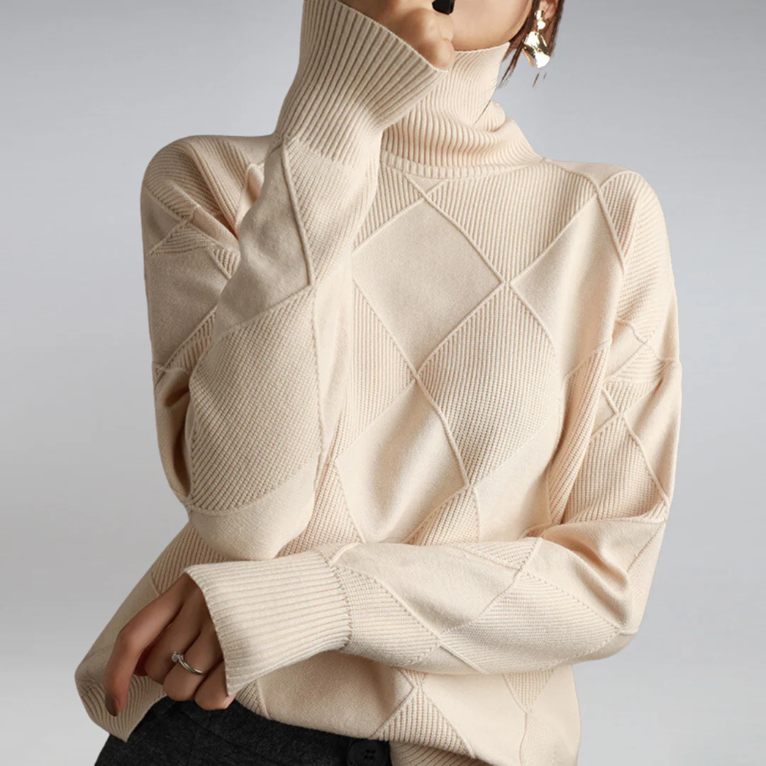 Haley Pull Femme – Pull Doux à Col Roulé Chaud & Élégant pour l’Automne et l’Hiver - Image 9