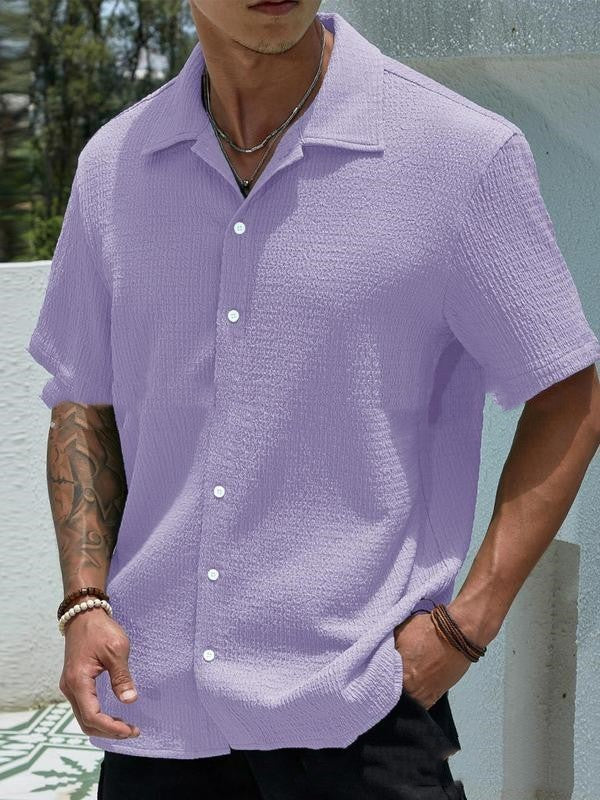 Jay Chemise Décontractée Homme – Chemise Courte Moderne pour Été, Vacances & Quotidien - Image 10