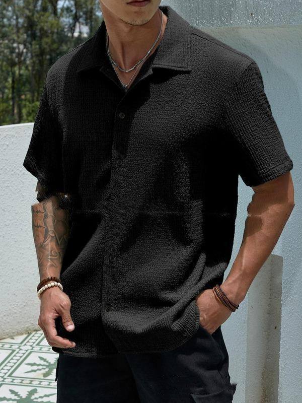 Jay Chemise Décontractée Homme – Chemise Courte Moderne pour Été, Vacances & Quotidien - Image 3