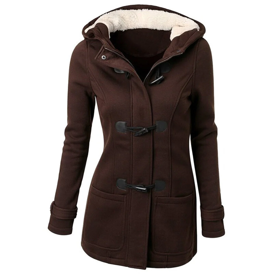 Katalina Manteau Femme Long Hiver – Élégant, Chaud avec Capuche Intégrée & Poches Pratiques - Image 5