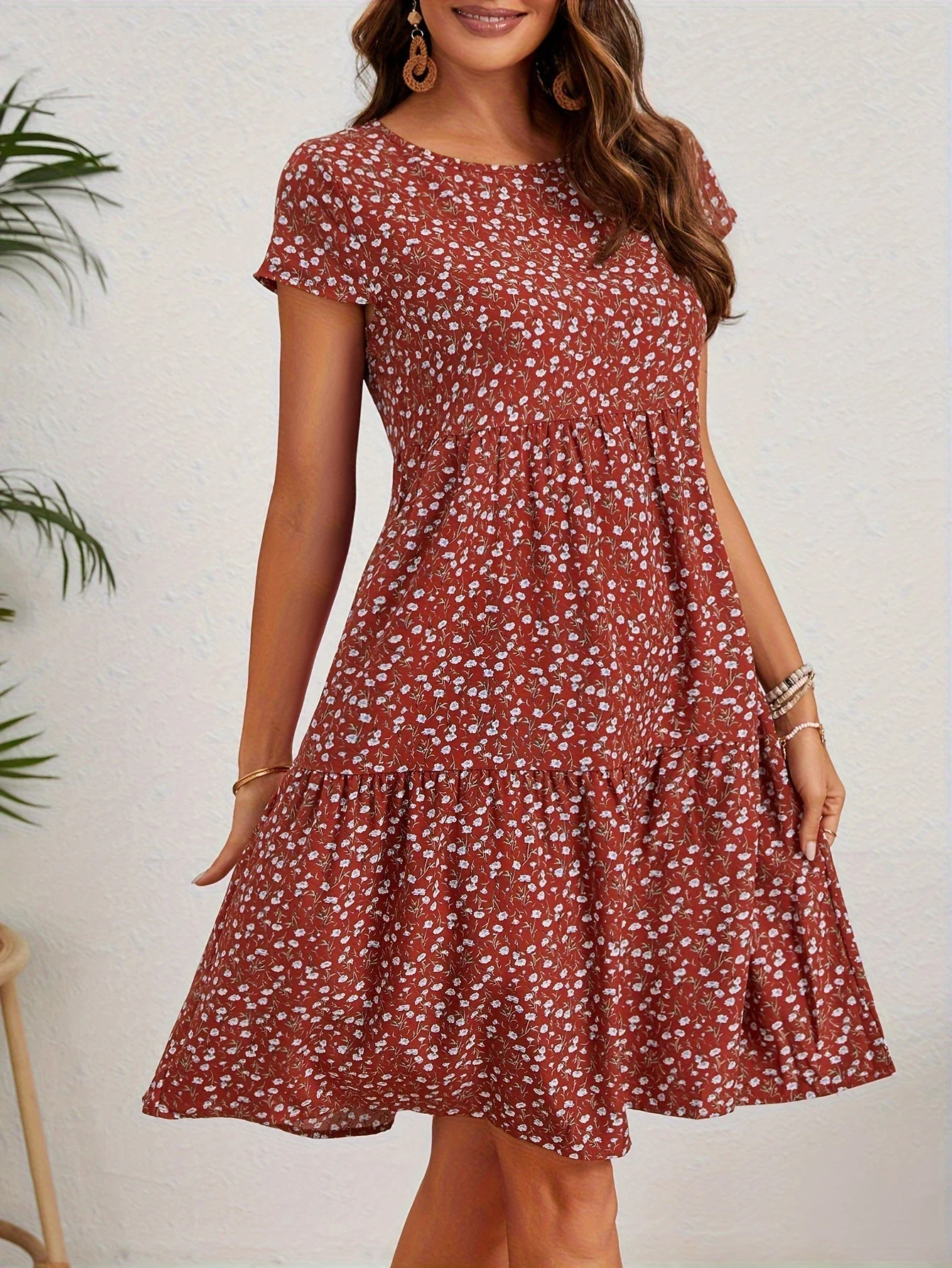 Katie Robe d'Été Femme – Robe Fleurie Légère en Polyester avec Coupe Confortable - Image 10