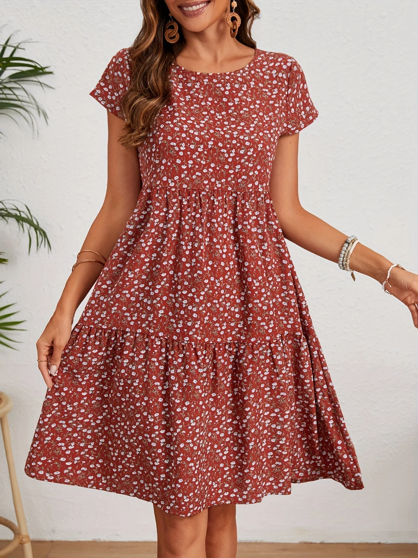 Katie Robe d'Été Femme – Robe Fleurie Légère en Polyester avec Coupe Confortable - Image 7