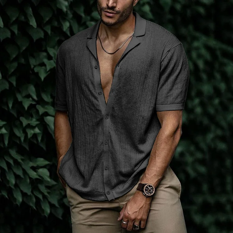 Leandro Chemise Homme Été – Chemise en Lin Respirante à Coupe Flatteuse pour Look Décontracté - Image 20
