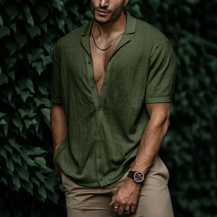 Leandro Chemise Homme Été – Chemise en Lin Respirante à Coupe Flatteuse pour Look Décontracté - Image 21