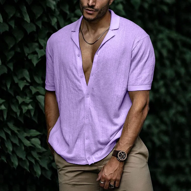 Leandro Chemise Homme Été – Chemise en Lin Respirante à Coupe Flatteuse pour Look Décontracté - Image 5