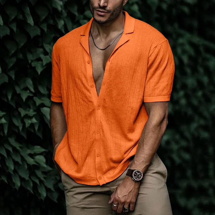 Leandro Chemise Homme Été – Chemise en Lin Respirante à Coupe Flatteuse pour Look Décontracté - Image 6