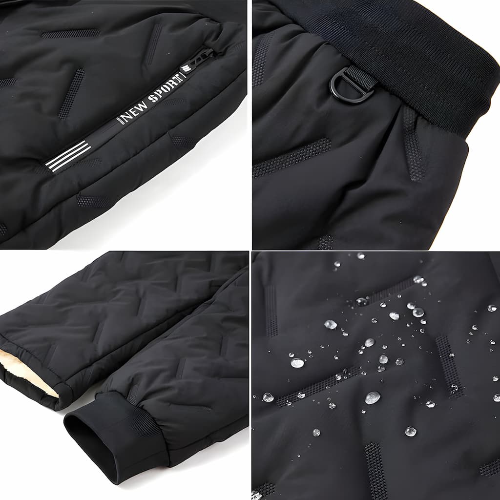 Leila Pantalon Thermique Femme – Jogging d’Hiver Imperméable en Polaire Douce avec Poches - Image 5