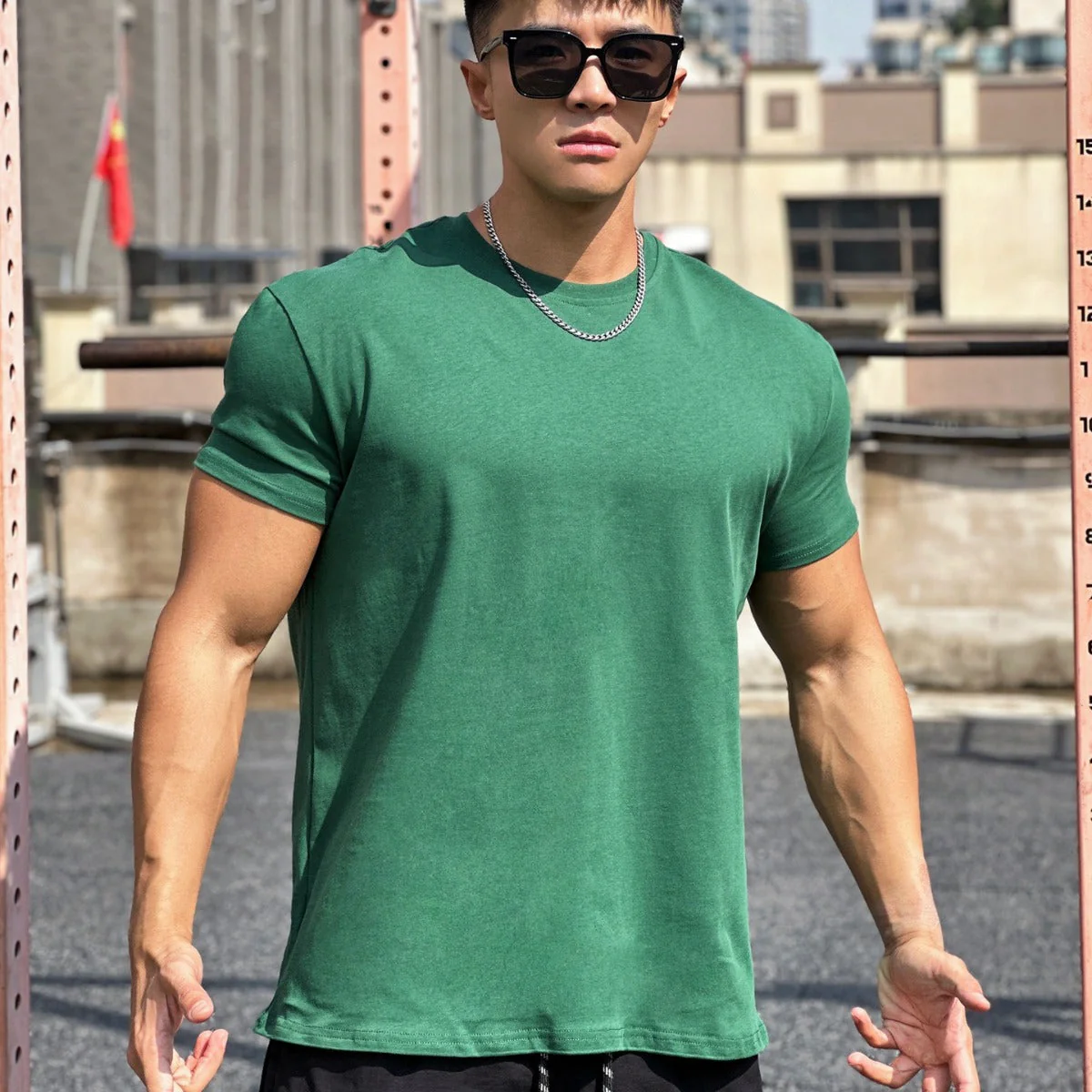 Liam T-Shirt de Sport Les hommes– T-Shirt Ample en Coton à Manches Courtes avec Design Respirant - Image 3