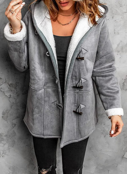 Liana Veste Femme Hiver – Chaude, Doublure Confortable avec Capuche & Style Décontracté - Image 8