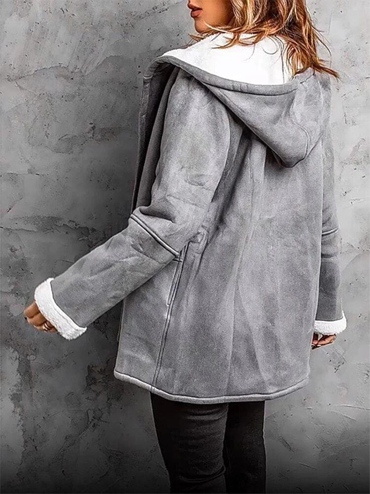 Liana Veste Femme Hiver – Chaude, Doublure Confortable avec Capuche & Style Décontracté - Image 9