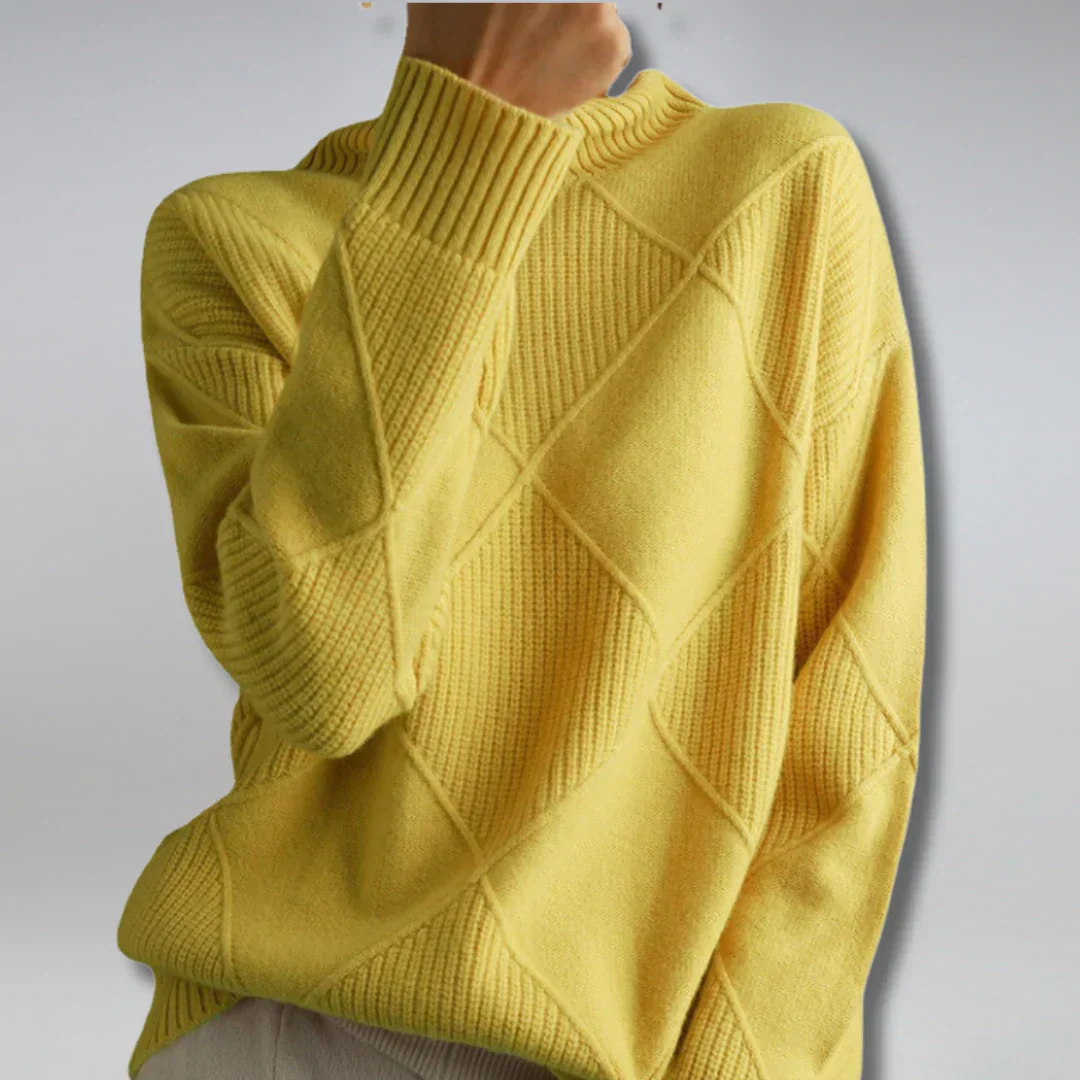 Lydia Pull à Col Roulé pour Femme – Cachemire Luxueux, Doux & Chaud pour les Mois d’Hiver - Image 4