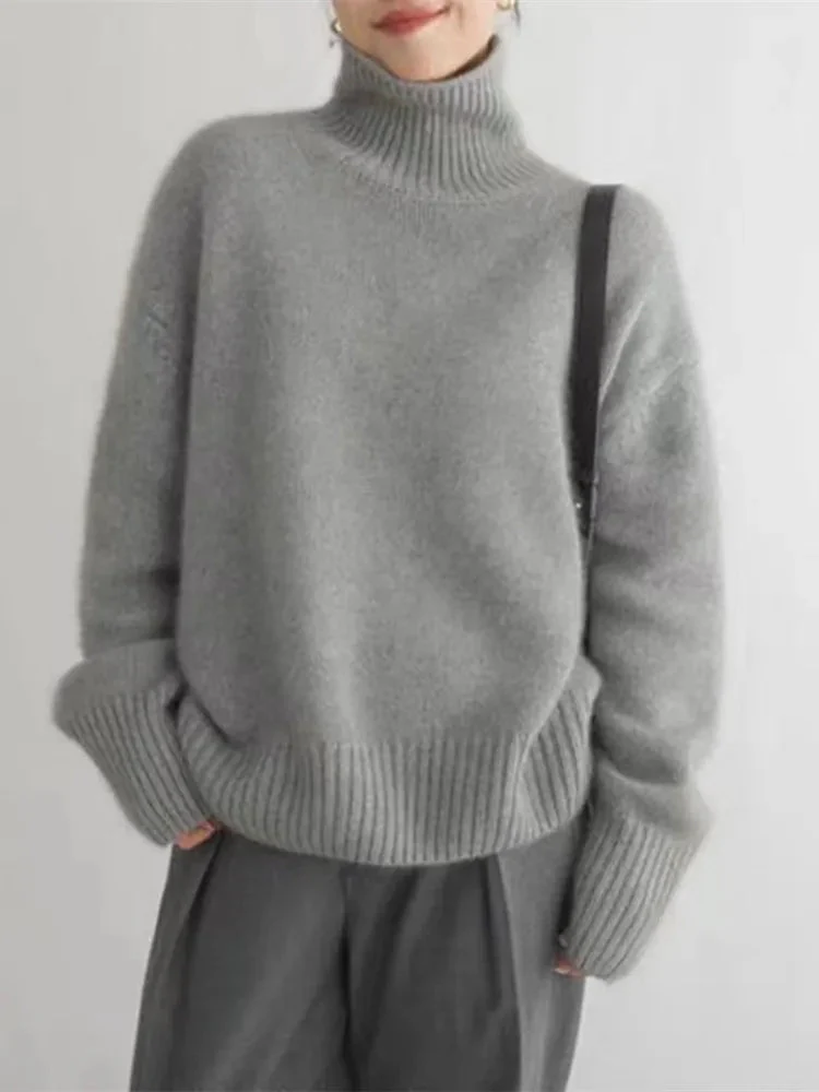 Lynn Pull Femme – Col Roulé en Laine Douce & Élégant pour Look Chic d’Hiver - Image 4