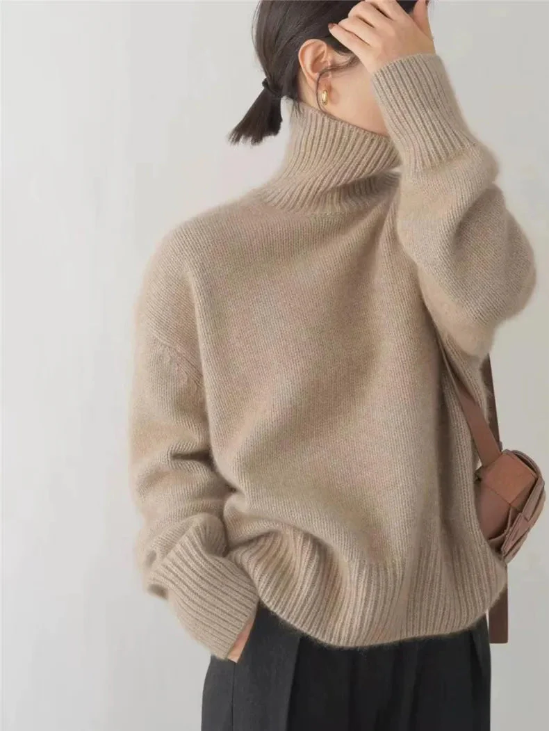Lynn Pull Femme – Col Roulé en Laine Douce & Élégant pour Look Chic d’Hiver - Image 5