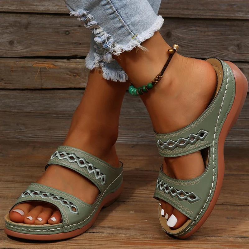 Malira Sandales Femme – Chaussures d’Été Confortables avec Semelle de Soutien & Design Moderne - Image 4